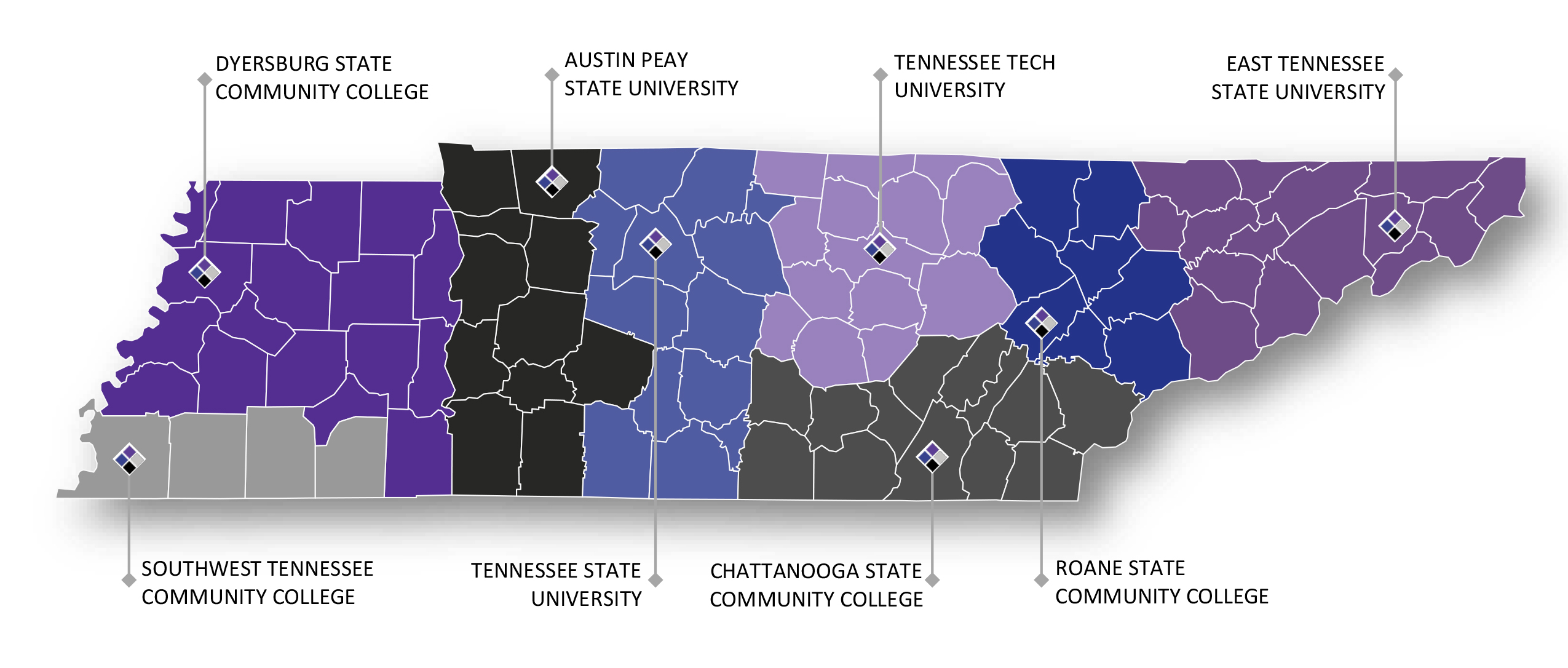 TECTA map