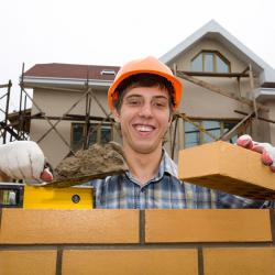 Photo of a brick mason.