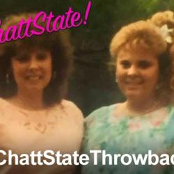 Photo showing two ChattState alumni from the 1990s