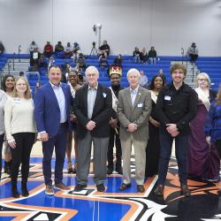 ChattState alumni stand with the ChattState Homecoming Court during Homecoming on Nov. 29, 2023. ChattState alumni stand with the ChattState Homecoming Court during Homecoming on Nov. 29, 2023.