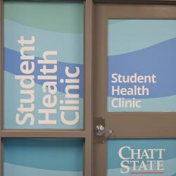 Entrance to ChattState's student health clinic.