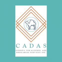 letters CADAS against teal background