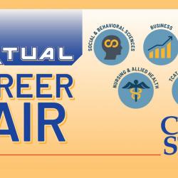 division icons represent the fields that are seeking to hire employees at the career fair