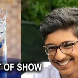 best of show award with winner Vraj Patel