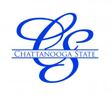 Chattanooga State Script Logo Blue