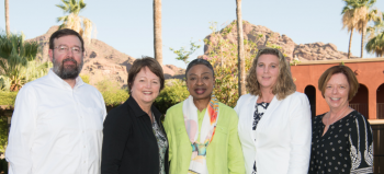 Photo of Robert Denn, Debbie Adams, Mosunmola George-Taylor, Sherry Marlow and Donna Seagle