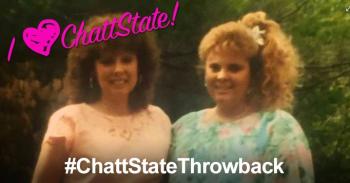 Photo showing two ChattState alumni from the 1990s