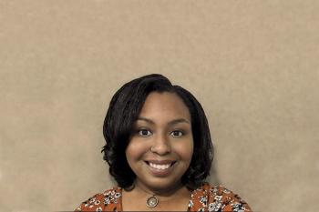 Pictured: Madison Cothern in front of a textured beige background Pictured: Madison Cothern in front of a textured beige background