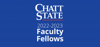 ChattState 2022–2023 Faculty Fellows on a blue background