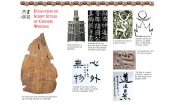 chinese writing exhibit and open house
