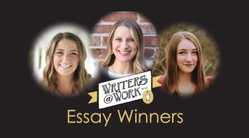 winners pictured of the writers at work essay contest