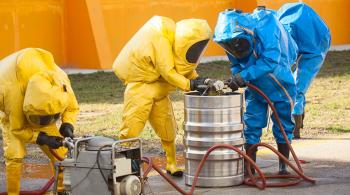 hazardous waste workers