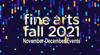 fine arts events on colorful background