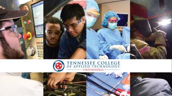 career collage with tcat logo