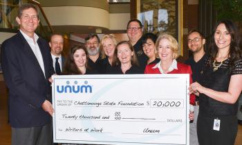 unum donation for writers at work
