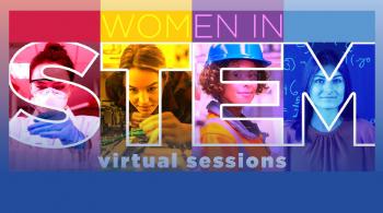 collage of women in stem occupations