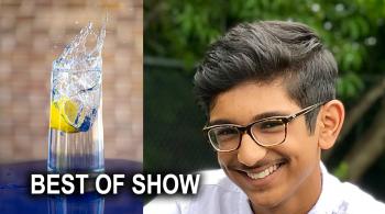 best of show award with winner Vraj Patel