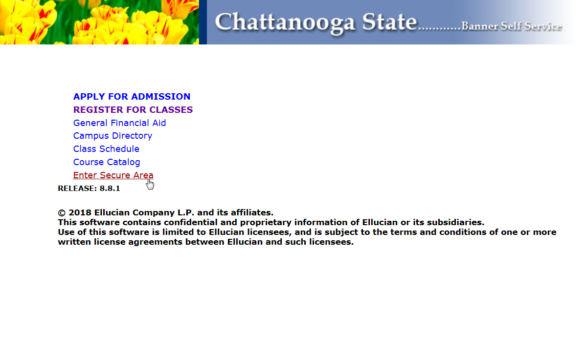 How To Log Into Tigerweb Self Service Chattanooga State Community College